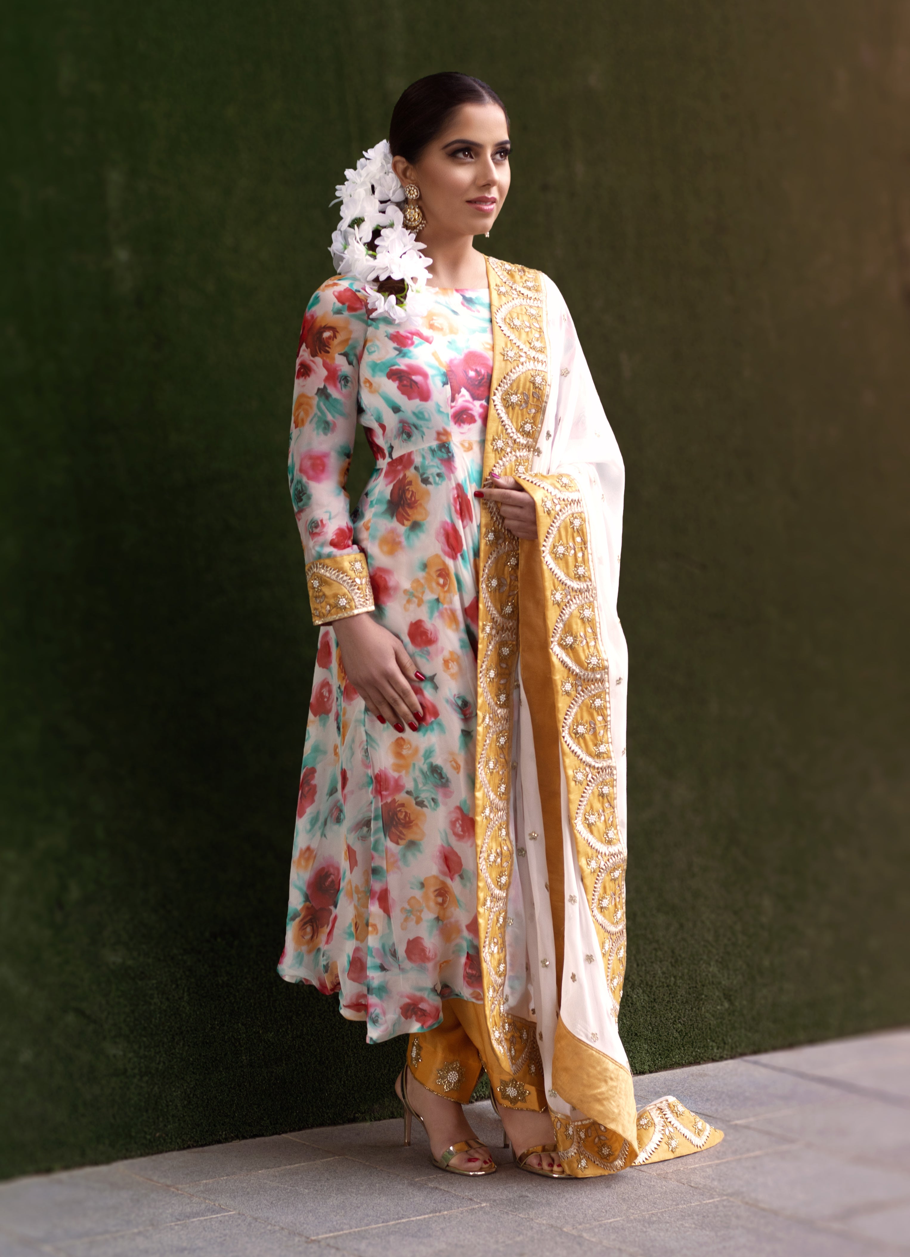 Floral Frock Set - CoutureMantra