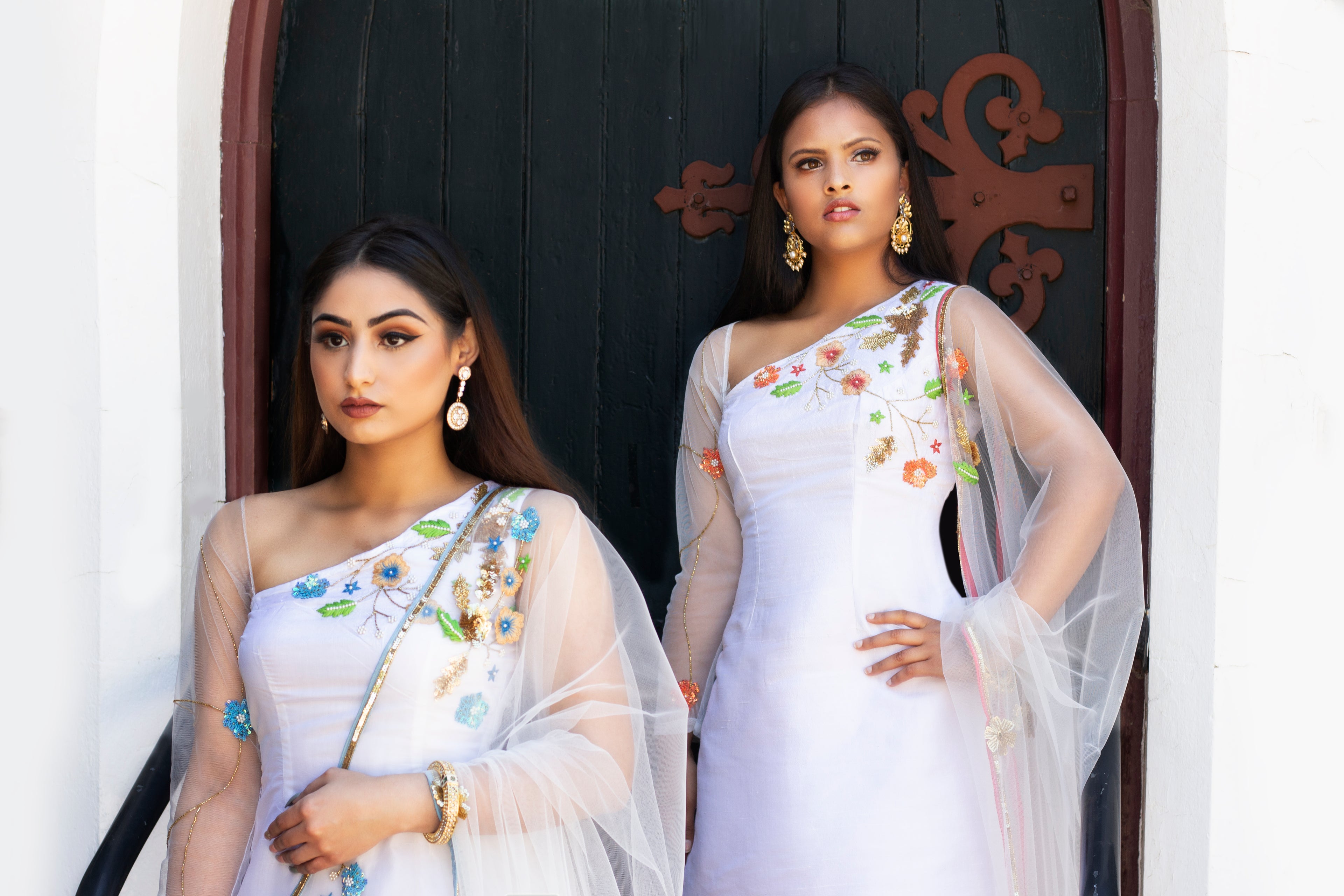 Couture Mantra Day Dream Gharara Set featuring a stylish sharara with intricate embroidery and matching top, perfect for traditional occasions.