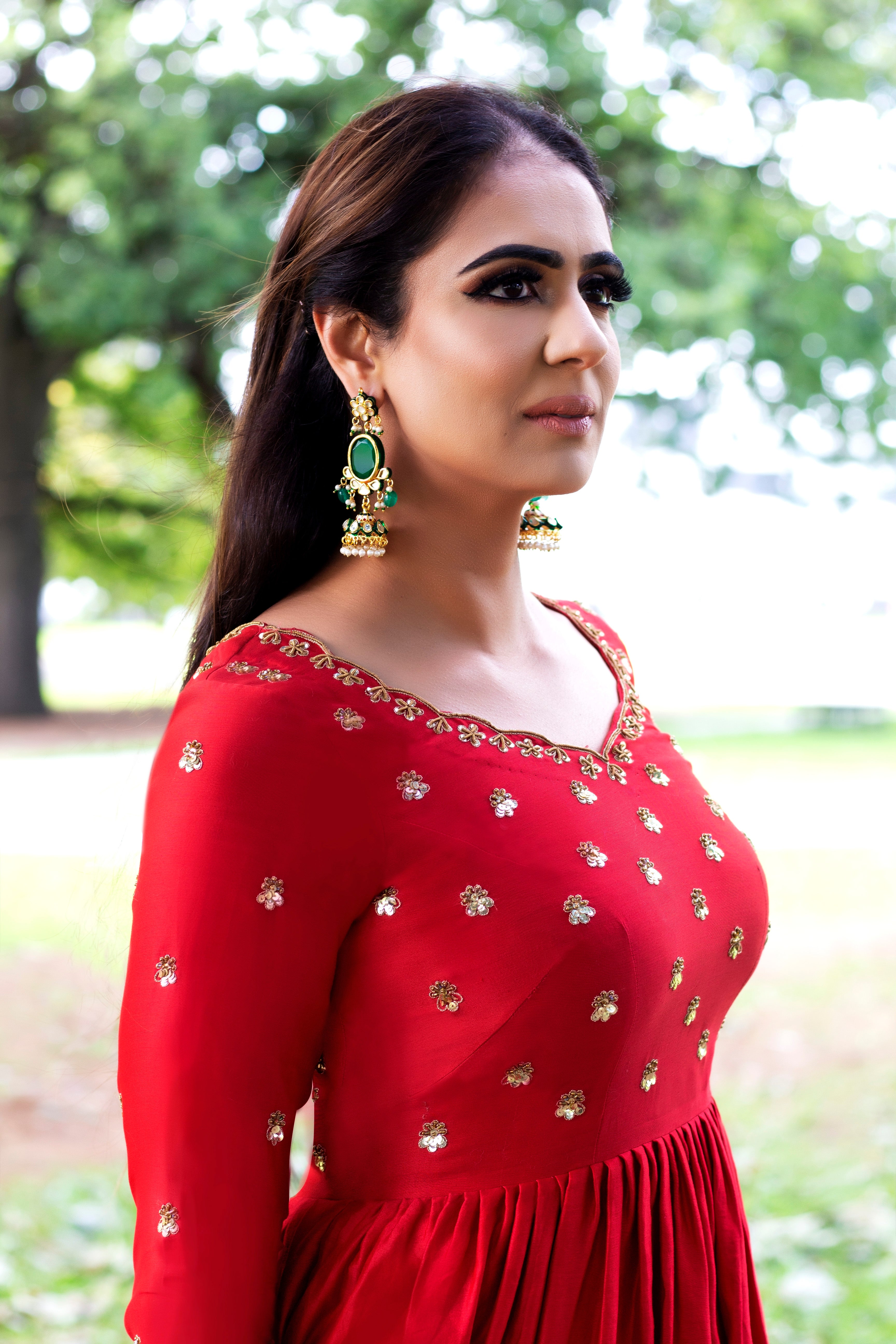 Mulberry Gharara set by Couture Mantra featuring a traditional sharara with intricate embroidery and matching dupatta.