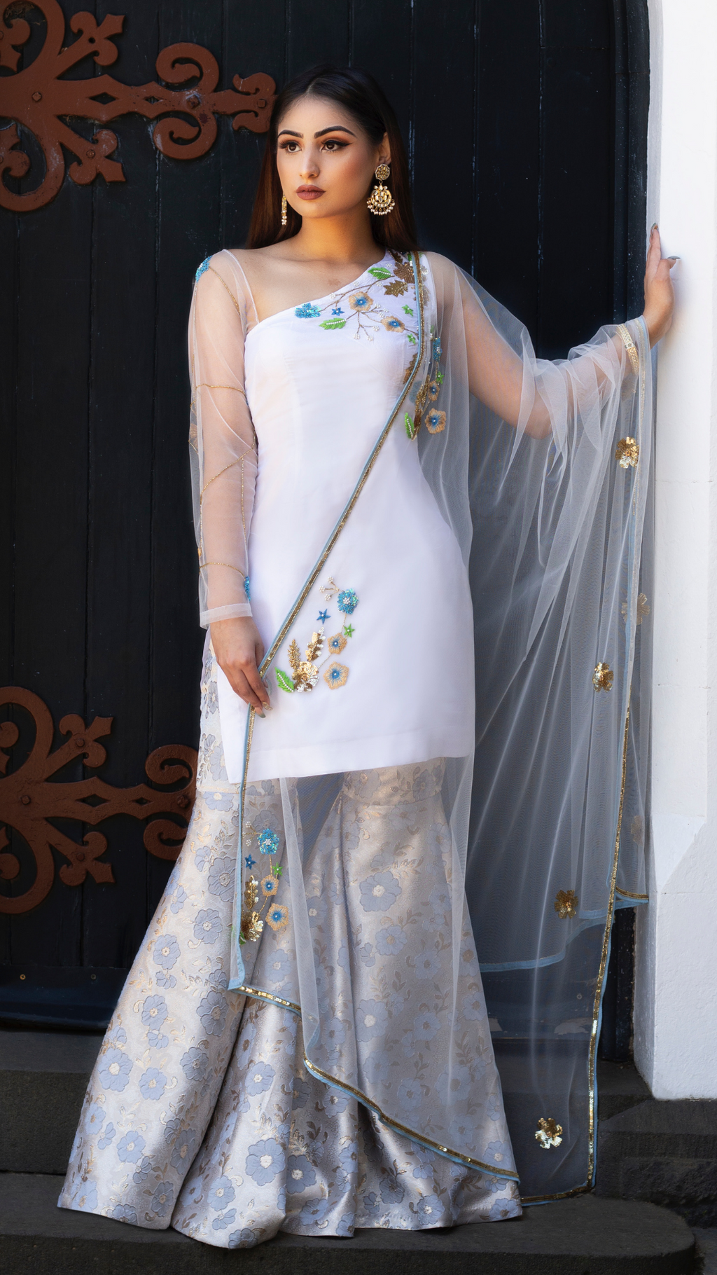 Couture Mantra Day Dream Gharara Set featuring a traditional sharara with intricate embroidery and a matching kurta.